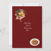 SPAGHETTI ARTIJ DANCE, ITALIAANSE KITCHEN EN TOMAT KAART (Achterkant)