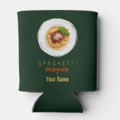 Spaghetti bolognese pasta nodele gourmet chef blikjeskoeler (Achterkant)