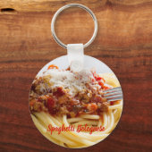 Spaghetti Bolognese Sauce Pasta met Parmesan Sleutelhanger (Voorkant)