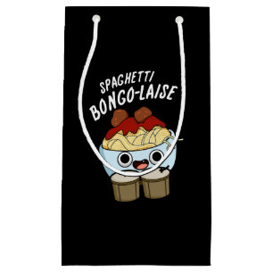 Spaghetti Bongolaise Funny Food Pun Dark BG Klein Cadeauzakje