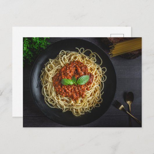 Spaghetti Briefkaart (Voorkant / Achterkant)