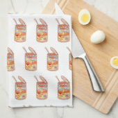 Spaghetti Can Retro poster Theedoek (Quarter Fold)