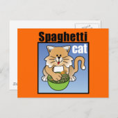 Spaghetti Cat Frenzy Briefkaart (Voorkant / Achterkant)