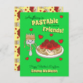 Spaghetti Classroom Valentijn Friendship Card Briefkaart (Voorkant / Achterkant)