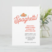 Spaghetti Dinner Fundraiser Uitnodiging (Staand voorkant)