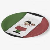 Spaghetti Dinner Italy chef paper bord (Gekanteld)