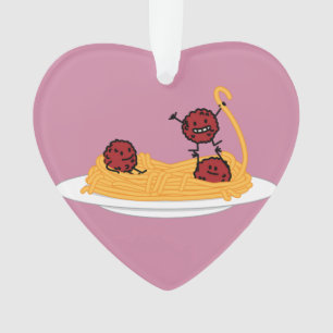 Spaghetti en gehaktballen pasta noedels Italiaans  Ornament