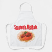 Spaghetti en gehaktballen schort (Voorkant)