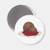 spaghetti en gehakte ballen magneet (Voorkant / Achterkant)