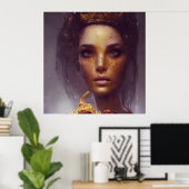 Spaghetti en Meatballen Goddess Poster (Thuiskantoor)