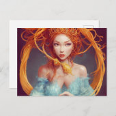 Spaghetti Goddess Briefkaart (Voorkant / Achterkant)