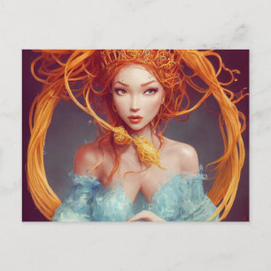 Spaghetti Goddess Briefkaart