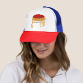 Spaghetti grafisch grappigst trucker pet (In situ)
