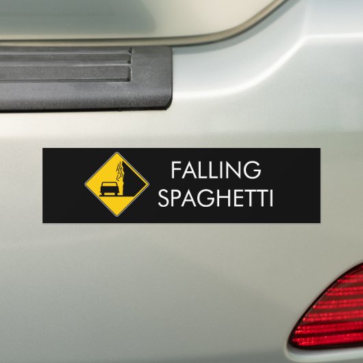 Spaghetti Herfsten uit Bumpersticker (Op auto)