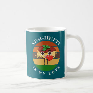 Spaghetti is mijn liefde, grappige spaghetti Valen Koffiemok
