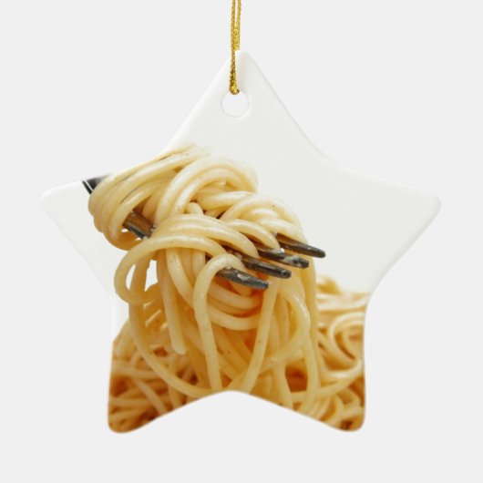 Spaghetti Keramisch Ornament (Voorkant)