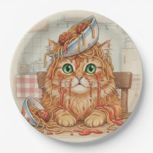 Spaghetti Kitty, Oranje, Papieren Borden