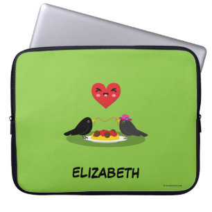 Spaghetti Meatball Romantic Date Jouw namen toev Laptop Sleeve