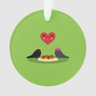 Spaghetti Meatball Romantic Date Ornament