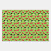 Spaghetti Meatballen Romantic Date Pattern Inpakpapier Vel (Voorkant)