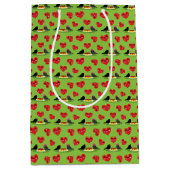 Spaghetti Meatballen Romantic Date Pattern Medium Cadeauzakje (Voorkant)