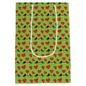 Spaghetti Meatballen Romantic Date Pattern Medium Cadeauzakje (Achterkant)