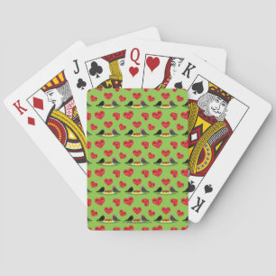 Spaghetti Meatballen Romantic Date Pattern Pokerkaarten