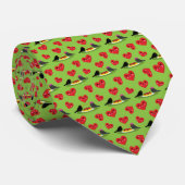 Spaghetti Meatballen Romantic Date Pattern Stropdas (Opgerold)