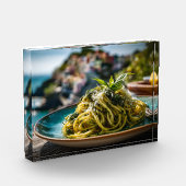 Spaghetti met citroen Basil Pesto – Kustterras Fotoblokken (Links)
