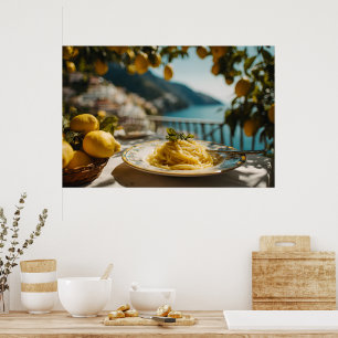 Spaghetti met citroensap poster