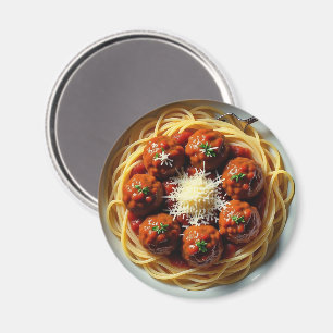 Spaghetti met gehaktballen magneet