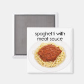 Spaghetti met Vleesbesparende koeler Magnet Magneet (Voorkant / Achterkant)
