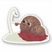 Spaghetti Ontmoet Bal Sticker (Voorkant)