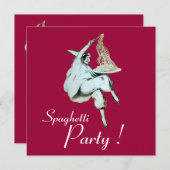 SPAGHETTI PARTIJ, ITALIAANSE KITCHEN-diner, brunch Kaart (Voorkant / Achterkant)