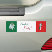 SPAGHETTI-PARTIJ ITALIAANSE KITCHEN, RESTAURANT gr Bumpersticker (Op auto)