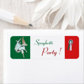 SPAGHETTI-PARTIJ ITALIAANSE KITCHEN, RESTAURANT gr Etiket (Insitu)