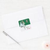 SPAGHETTI-PARTIJ ITALIAANSE KITCHEN, RESTAURANT gr Vierkante Sticker (Envelop)