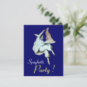 SPAGHETTI PARTIJ, ITALIAANSE KITCHEN rood diner Kaart (Staand voorkant)