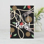 Spaghetti Pasta Italiaans keukengerei Kaart (Staand voorkant)