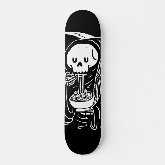 Spaghetti Reaper minimalistisch skateboard (Voorkant)