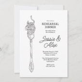 Spaghetti repetitie diner kaart (Voorkant)