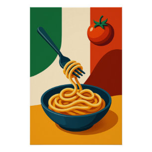 Spaghetti - Saveurs van Italië Perfect Poster