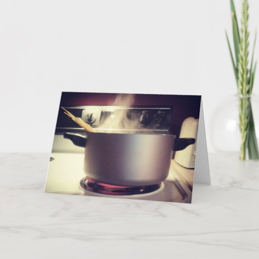 "Spaghetti Tijd" Beterschap Kaart (Voorkant)