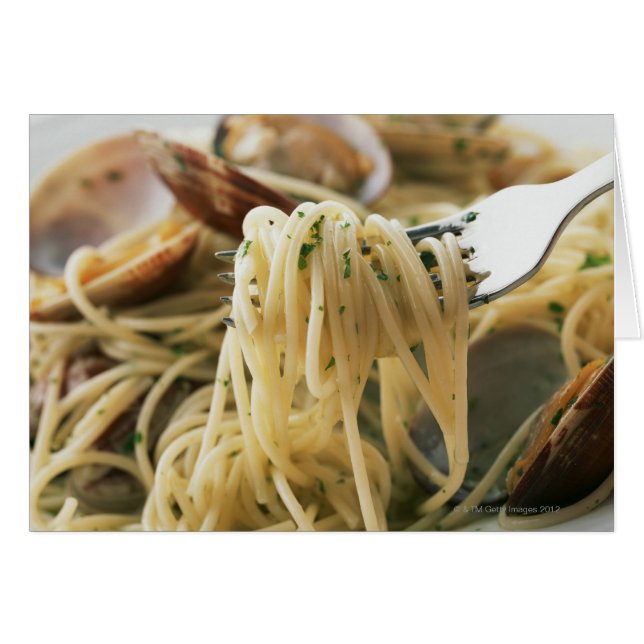 Spaghetti Vongole Bianco (Voorkant Horizontaal)