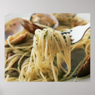 Spaghetti Vongole Bianco Poster