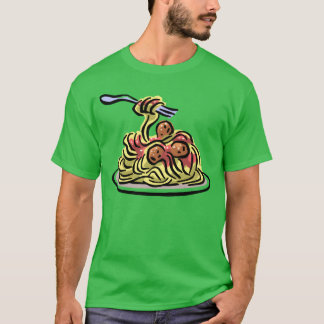 spaghetti vrienden t-shirt