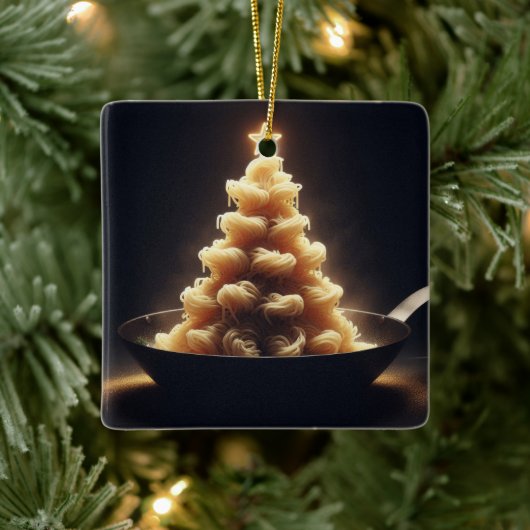 Spaghetti Wonderland Keramisch Ornament (Boom)