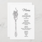 Spaghettidiner Menu (Voorkant / Achterkant)