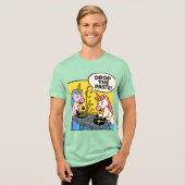 Spaghettidruppel Tri-Blend Shirt (Voorkant volledig)