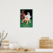 Spaghettini Pasta-Man en -machine, bewerken tekst Poster (Keuken)